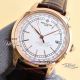 Perfect replica of the Swiss 9015 movement Patek Philippe rose gold case and leather strap watch (2)_th.jpg